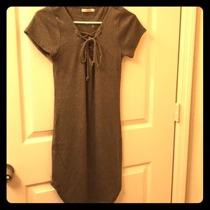 Tie-up T-Shirt Dress